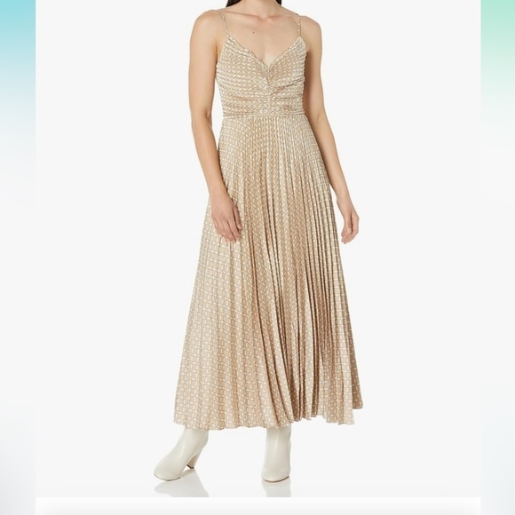 Club Monaco Strappy Pleated Maxi Dress - Picture 1 of 3